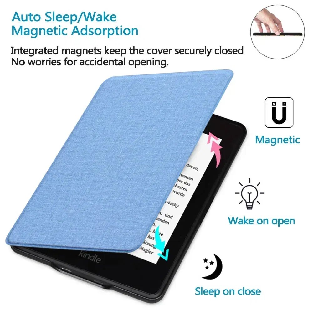 Color: Clear, Size: nine - Handle Case for Kindle Paperwhite 2022 2021 Pouch 1 2 3 4 5 6 7 8 9 10th 11th Generation 6/6.8 Inch 2019 2018 Protective Cover