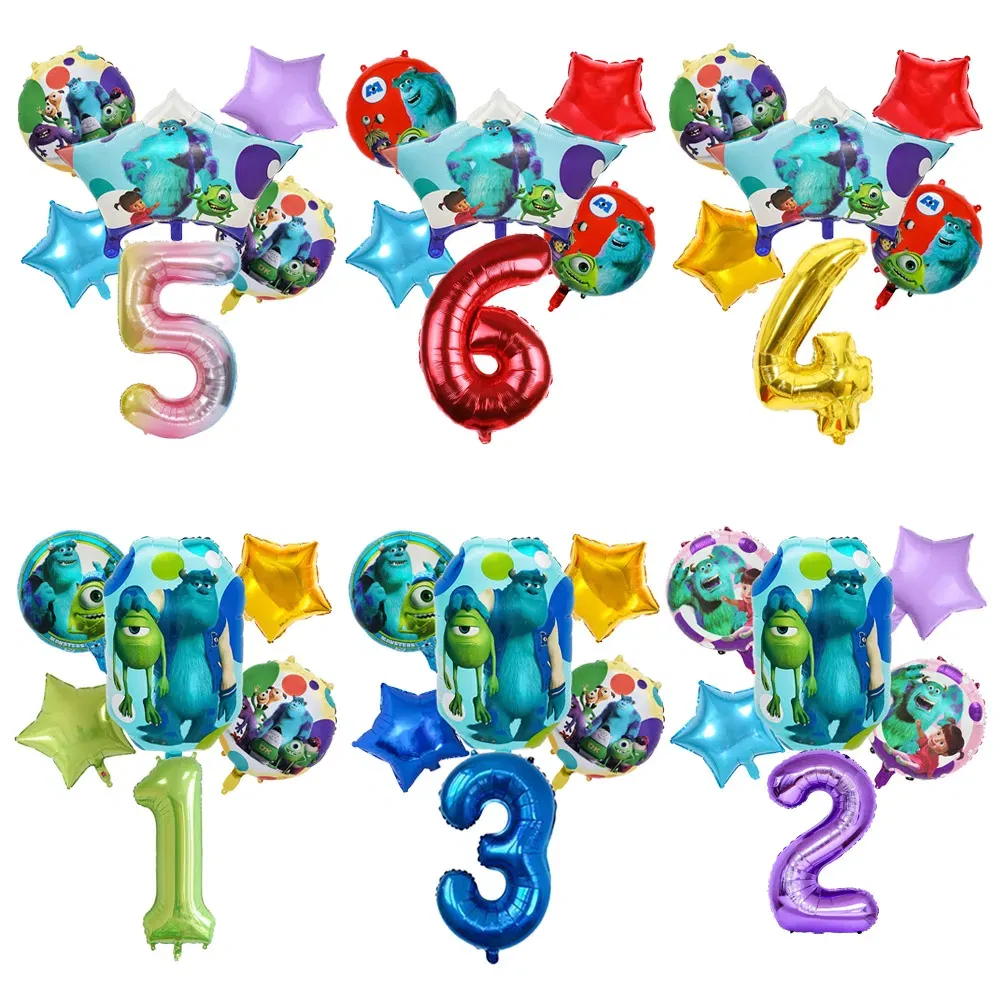 Color: DARK GRAY, Capacity: 420ml - Monsters University Monsters, Inc. Theme Birthday Party Decoration Metallic Gem Shaped Balloon Crown Shaped Balloon Baby Shower