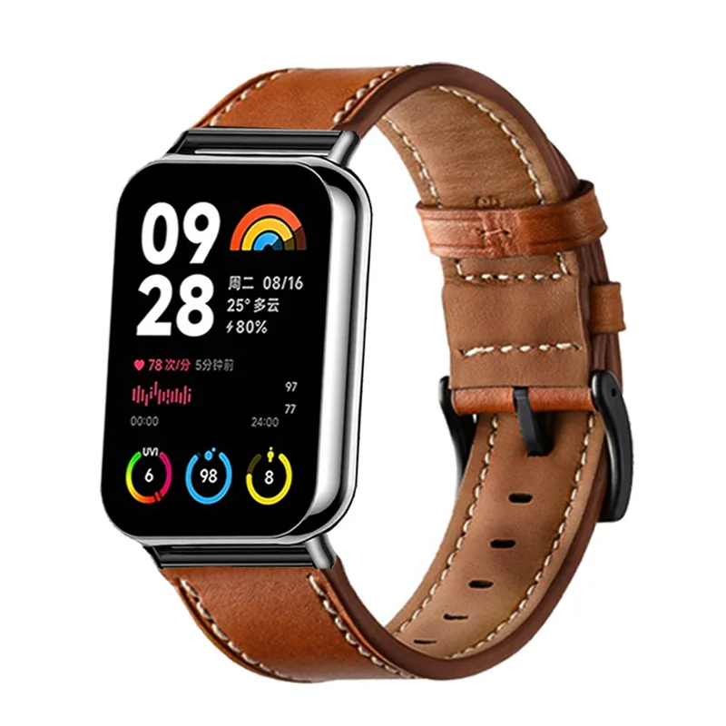 Color: Yellow, Size: XS - Bracelet For Xiaomi Mi Band 8 Pro Strap Xiaomi Mi Band 8 Pro Stainless Steel Bracelet Xiaomi MiBand 8 Pro Belt Watch Strap