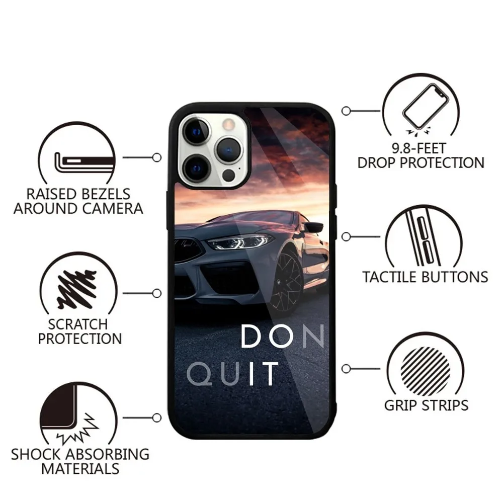 Color: GRAY, Material: ABS - Blue Red Car for B-BMW   Phone Case Strong Magnetic For IPhone 15,14,13,Pro,Max,Plus,11,12,Mini For Magsafe Wireless Charging