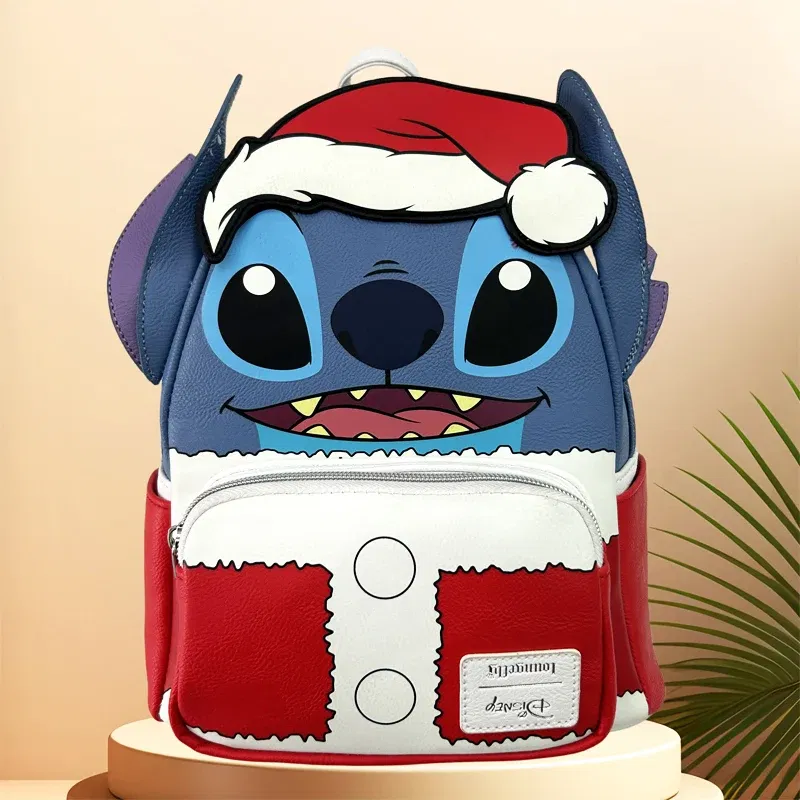 Color: Chocolate Color - New Original Disney Mickey Mouse Pu Leather Women's Backpack Boo Mike Sully Cosplay Leisure Travel Bag Mini Children's Schoolbag