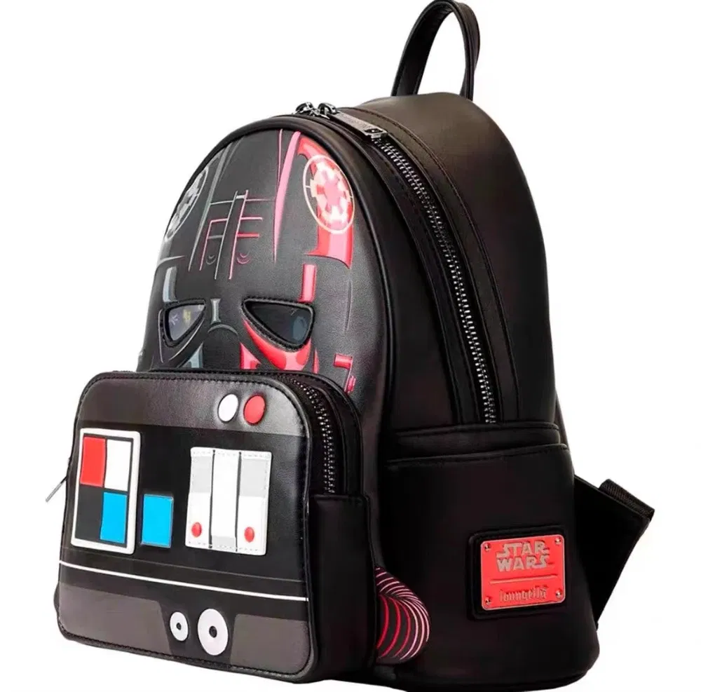 Color: Chocolate Color - New Original Disney Mickey Mouse Pu Leather Women's Backpack Boo Mike Sully Cosplay Leisure Travel Bag Mini Children's Schoolbag