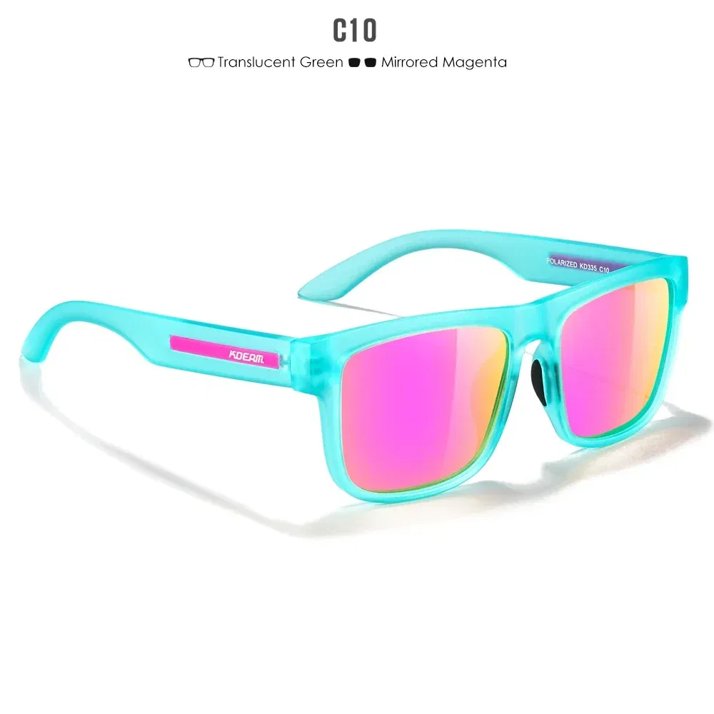 Lenses Color: Silver, Frame Color: black - 2024 KDEAM New Polarized Sunglasses For Men Women UV400 Protection Lens Driving Fishing Eyewear