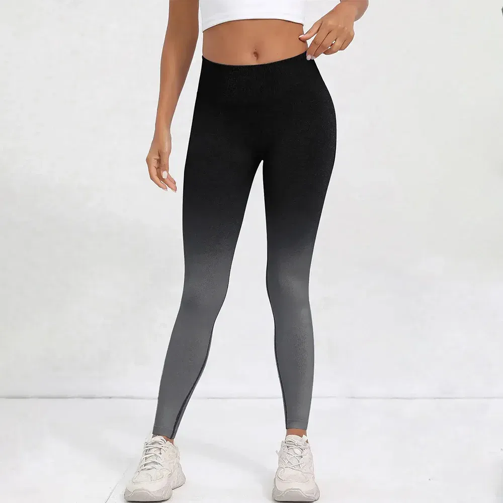 Color: Black, Size: S - Tie Dye Seamless Leggings for Women High Waist Yoga Pants, Scrunch Butt Lifting Elastic Tights