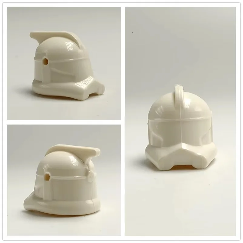 Color: Gold - 1Pcs Star Wars Clone Trooper Helmet Building Block Mini Action Figure Toys