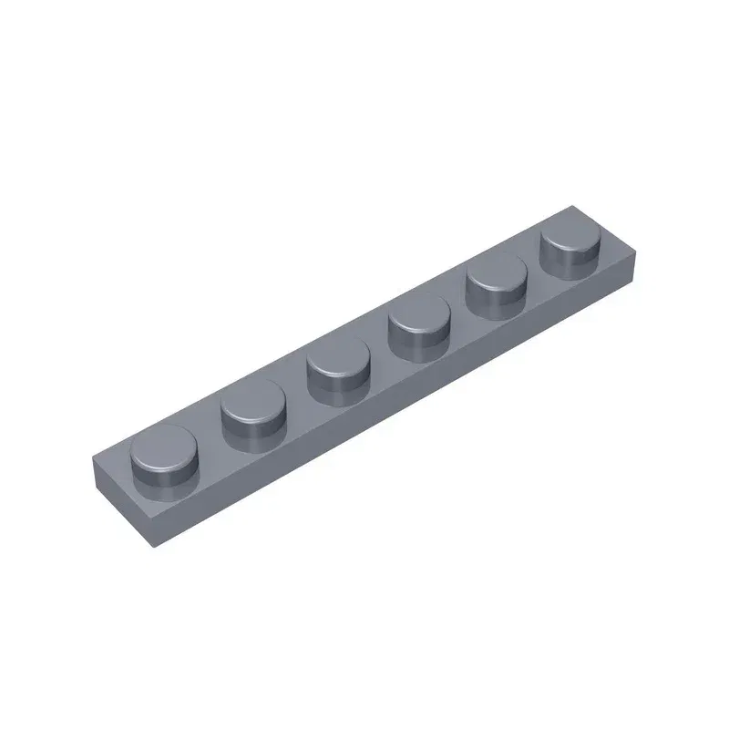 Color: Trans-red - Gobricks GDS-505 Plate 1 x 6 compatible with lego 3666 pieces of children's DIY building block Particles Plate DIY