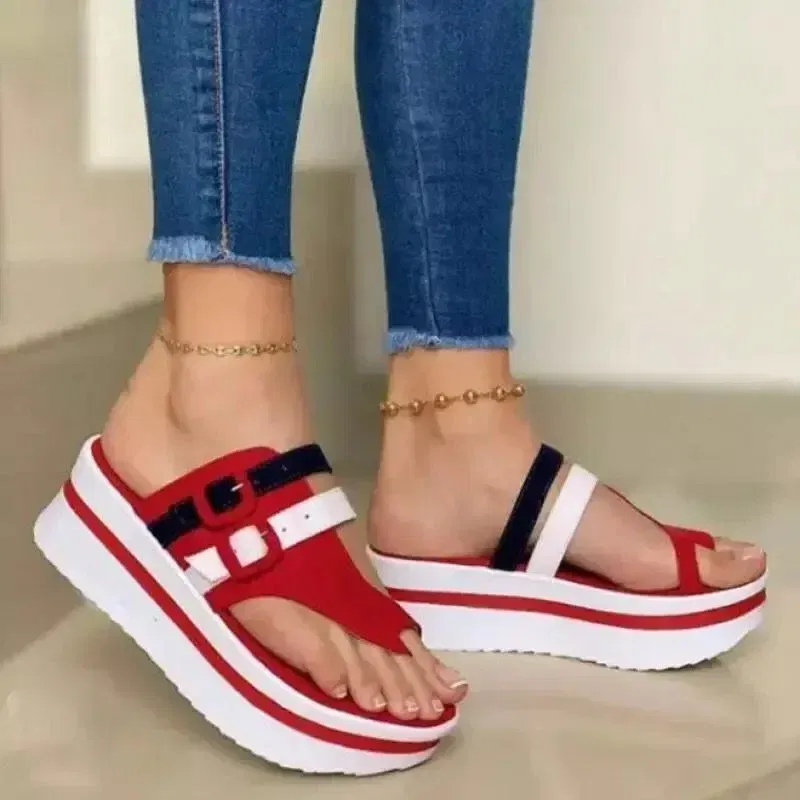Color: Beige, Shoe Size: 37 - 2024 summer new pointed sponge cake and pointed sandals women's round toe women slippers  sandal  luxury sandals