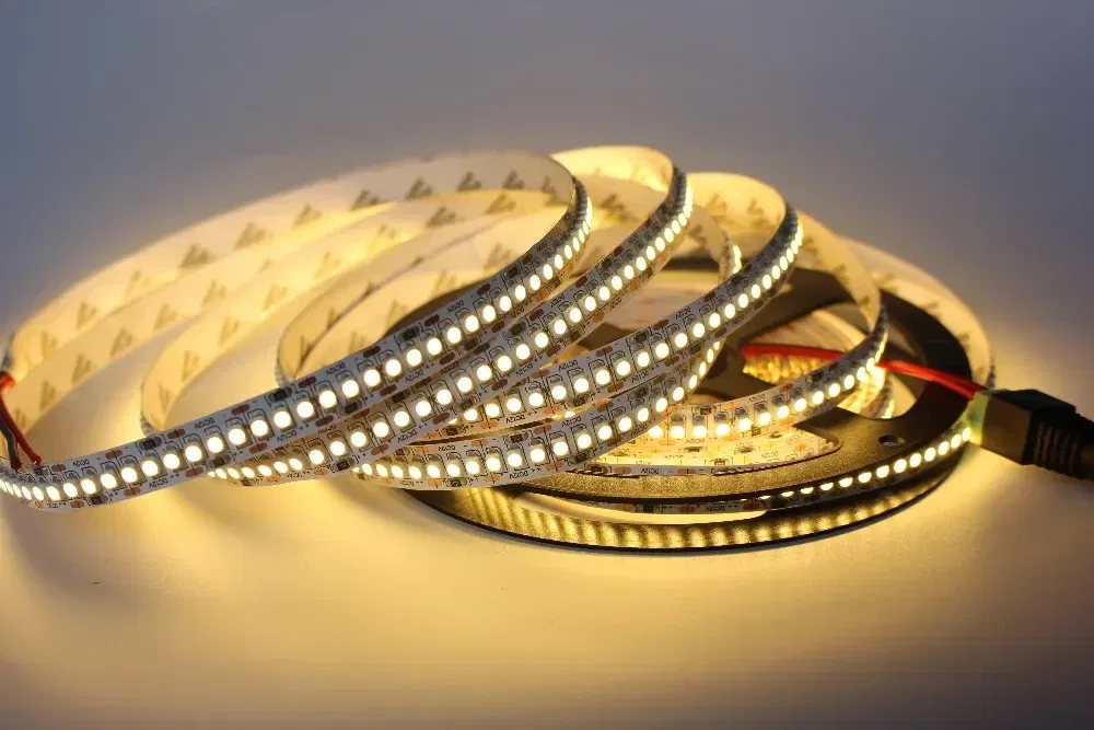 Emitting Color: Warm White, Color: WHITE - 1/2/3/4/5M 12V IP20 Non waterproof  2835 LED Strip 240 led Flexible light tape showcase led more bright LED strip white warm