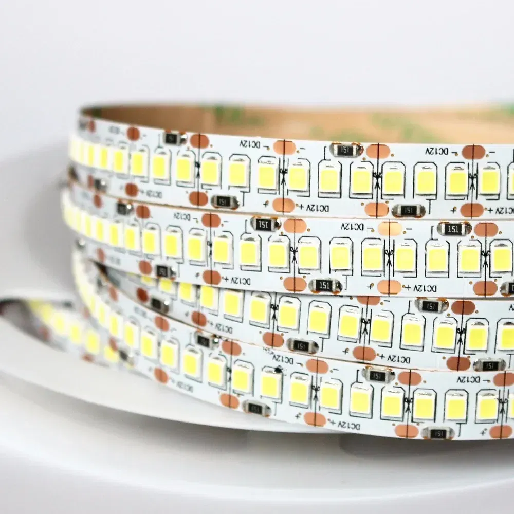 Emitting Color: Warm White, Color: WHITE - 1/2/3/4/5M 12V IP20 Non waterproof  2835 LED Strip 240 led Flexible light tape showcase led more bright LED strip white warm