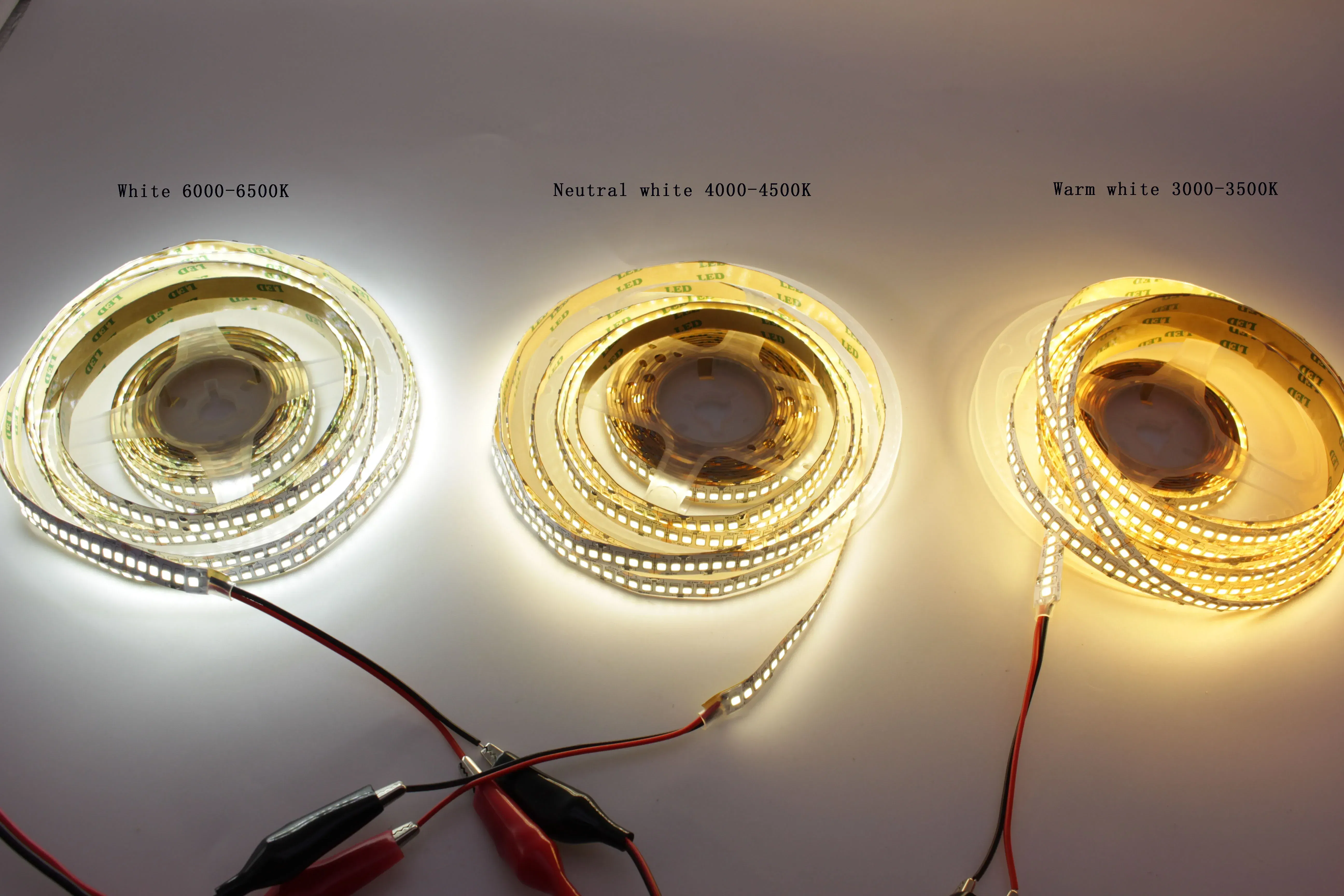 Emitting Color: Warm White, Color: WHITE - 1/2/3/4/5M 12V IP20 Non waterproof  2835 LED Strip 240 led Flexible light tape showcase led more bright LED strip white warm