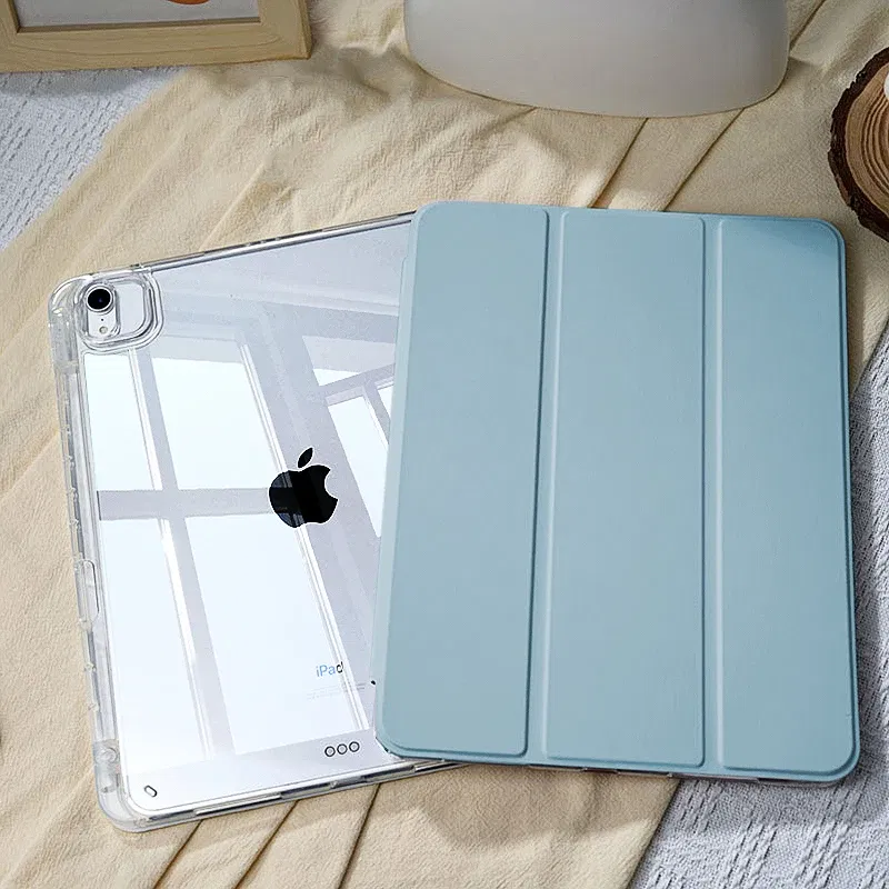 Color: Blue, Size: 12.4 - For 2025 iPad Air 11 Case iPad 10th Generation  11th A16  9th  Cover Gen  iPad Pro11 4 5 10.9in 12.9 M2 M3 M4 Pencil Holder Case