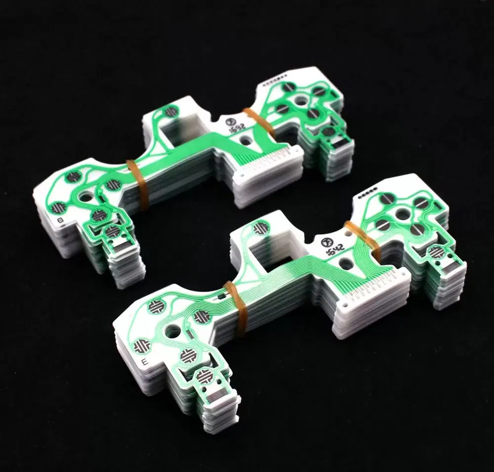 Color: PURPLE - 10Pcs Set for Ps5 Ps4 Pro Slim Jdm 040 050 Ps3 Controller Conductive Film Keypad Flex Cable Replacement Circuit Board Pcb Ribbon