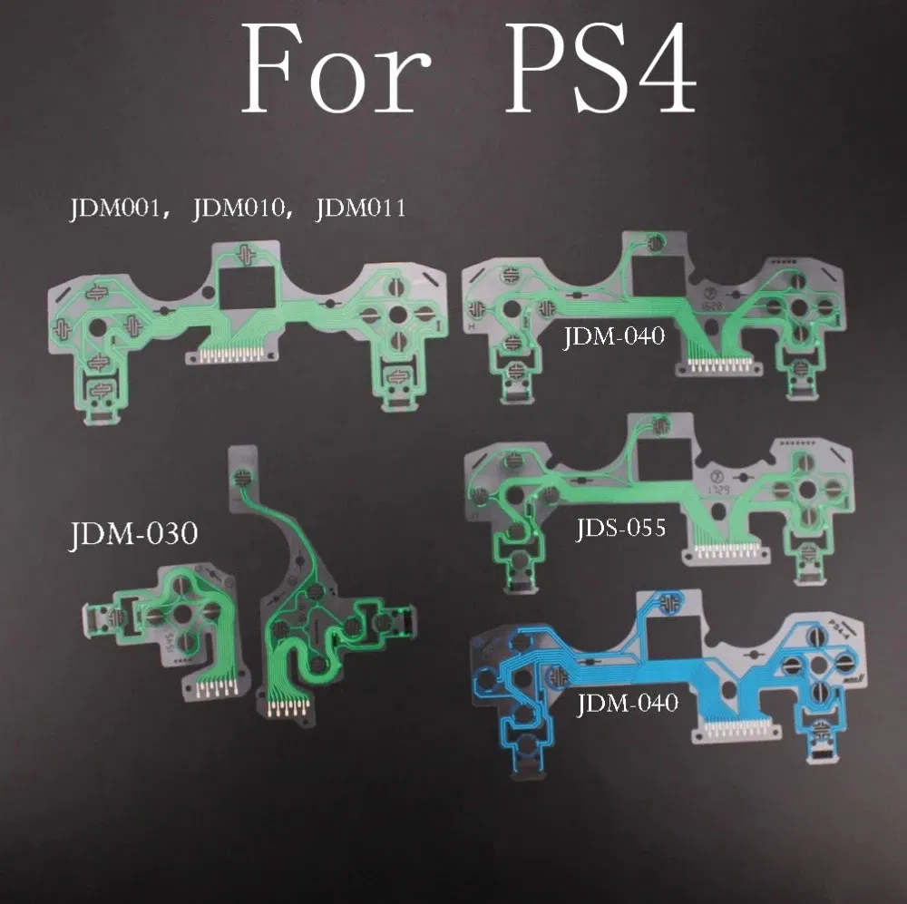 Color: PURPLE - 10Pcs Set for Ps5 Ps4 Pro Slim Jdm 040 050 Ps3 Controller Conductive Film Keypad Flex Cable Replacement Circuit Board Pcb Ribbon