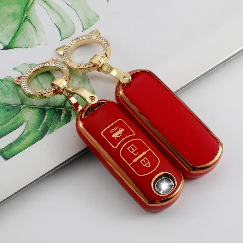 Color Name: Orange - TPU Car Remote Key Case Cover for Mazda 2 3 6 Atenza Axela Demio CX-5 CX5 CX-3 CX7 CX-9 2015 2016 2017 2018 2019 Accessories