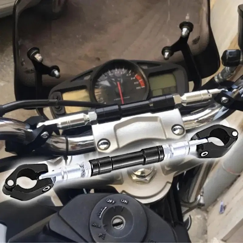 Ships From: CZECH REPUBLIC, Color: Red - Universal Motorcycle Multifunctional Bracket Balance Adjustable Bar Stand Crossbar Durable Balancing Handlebar Motorcycle
