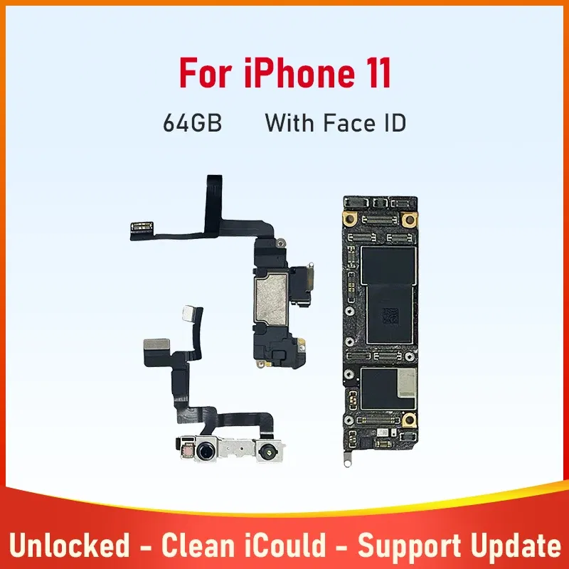Color: Blue, Ships From: CHINA - New Phone Motherboard for iPhone 11 64g 128g 256g Mainboard With Face ID Unlocked Logic Board With Cleaned iCloud Support Update