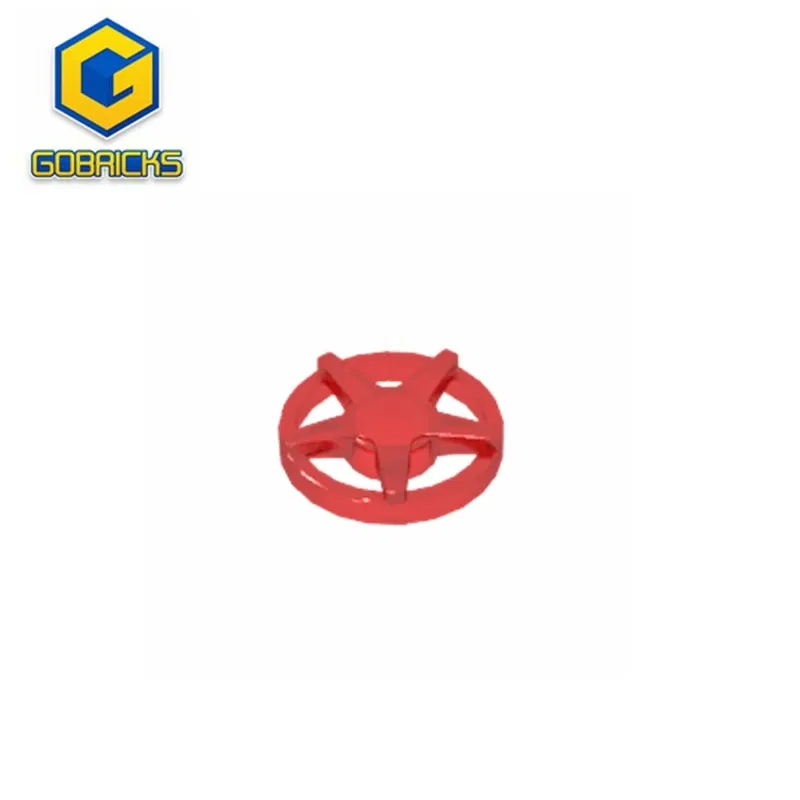 Color: green - Gobricks GDS-21242 Wheel Cover 5 Spoke - for Wheel 18976 compatible with lego 18978a Technical Building Blocks PART MOC