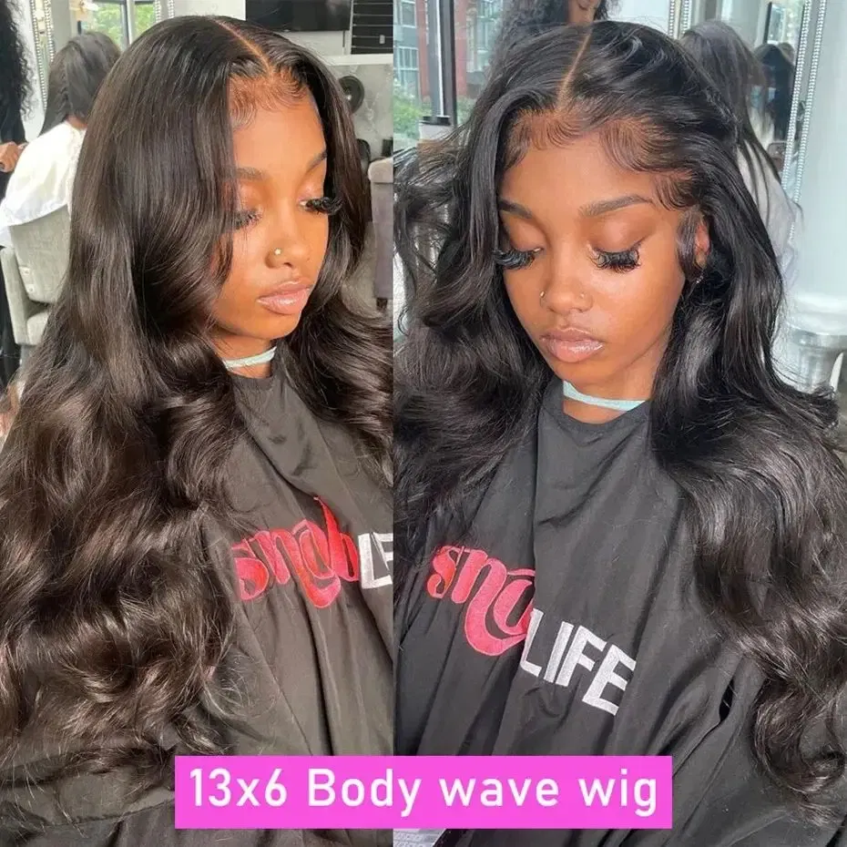 Color: Natural Color, Ships From: CHINA, Stretched Length: 20inches, Density: 150% - 13x6 13x4 Body Wave Glueless Wig HD Transparent Lace Front Wig Human Hair Pre Plucked Brazilian 4x4 Lace Closure Wigs For Women