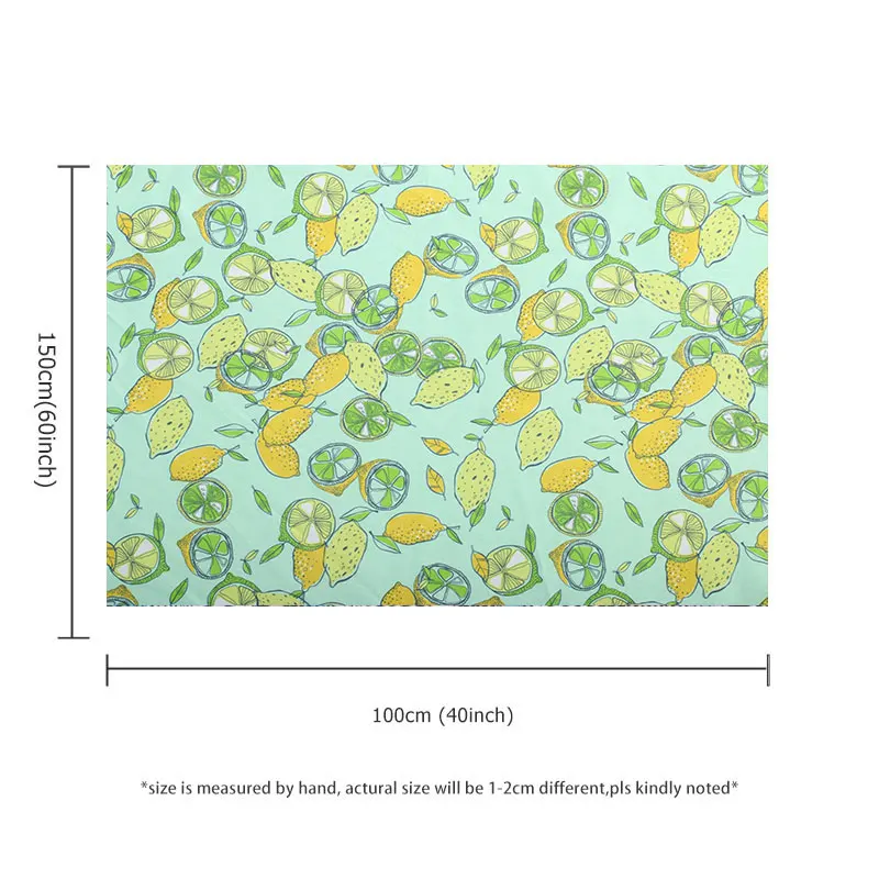 Color: Lemon yellow - 1Mx1.5M Pul Fabric Waterproof Washable TPU Handmade Polyester Fabric By The Meter Fashion DIY Cloth Diaper Material for Kids