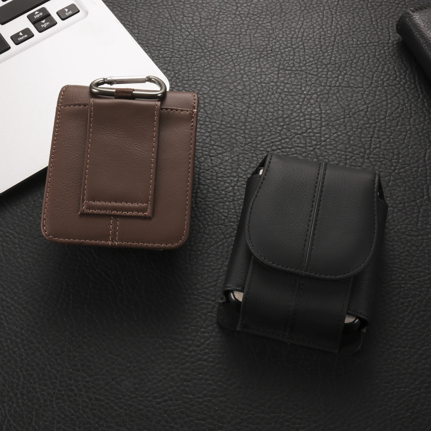 Color: Beige, Ships From: CHINA, Material: Plastic - Cow Leather Belt Clip Case Holster Pouch For Samsung Galaxy Z Flip 6 5 4 3,Moto Razr 50 40 Ultra,Huawei P50 Pocket S Waist Bag