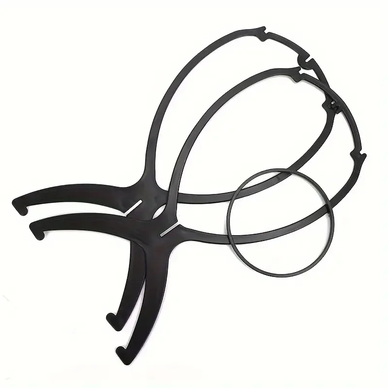 Color: Orange - 10pcs Wig Stand Durable Easy Assembly Wig Cap Holder Portable Plastic Hair Hat Displaying Stand Ideal for Home Salon Travel Use