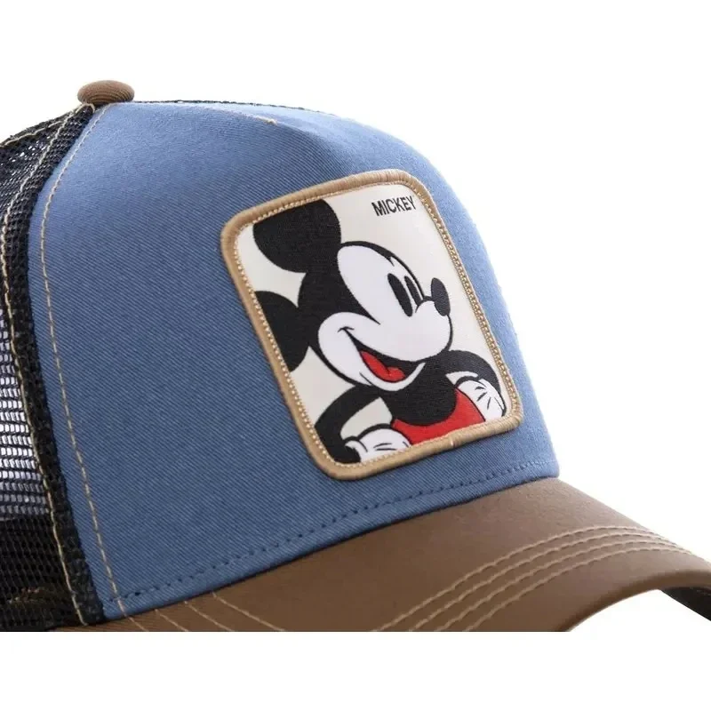 Color: Rose Red, Size: Adjustable - Hot Sale Unisex Anime Cartoon Cap Disney Embroidery Baseball Cap Men Women Trucker Hat