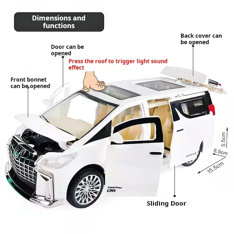 Color: DEEP BLUE - Children's Inertia Pull-back Car Toy with Lighting Sound Simulation Commercial Car Model Boy Gift Toy Car Kids Holiday Gift