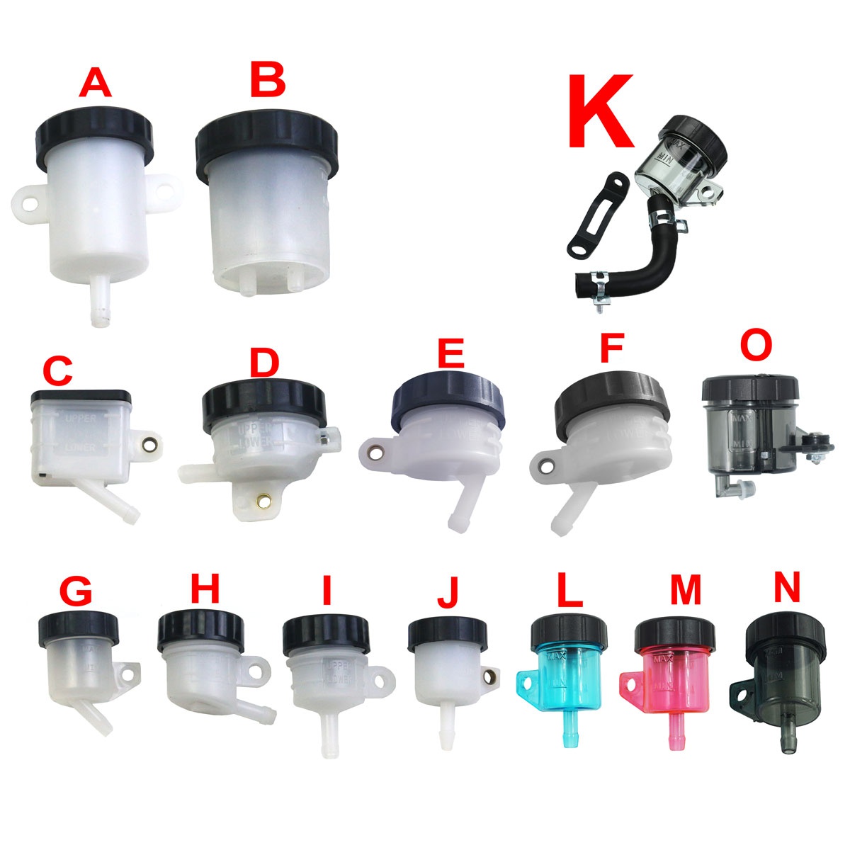 Color: Lavender - Universal Motorcycle Lever Brake Oil Tank Foot Brake Master Cylinder Oil Cup Fluid Bottle Reservoir Dirt Bike Scooter Pitbike