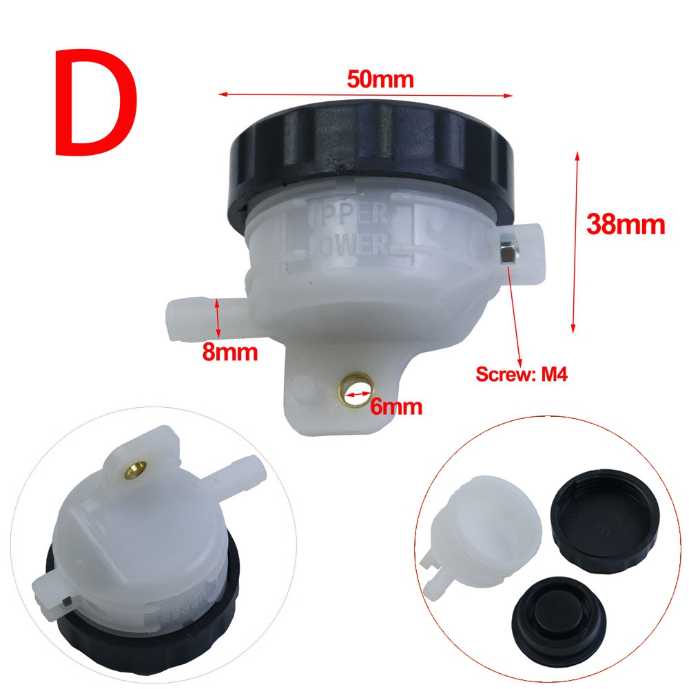 Color: Lavender - Universal Motorcycle Lever Brake Oil Tank Foot Brake Master Cylinder Oil Cup Fluid Bottle Reservoir Dirt Bike Scooter Pitbike