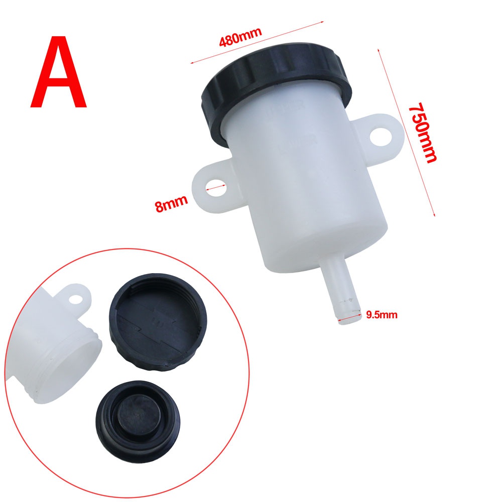 Color: Lavender - Universal Motorcycle Lever Brake Oil Tank Foot Brake Master Cylinder Oil Cup Fluid Bottle Reservoir Dirt Bike Scooter Pitbike