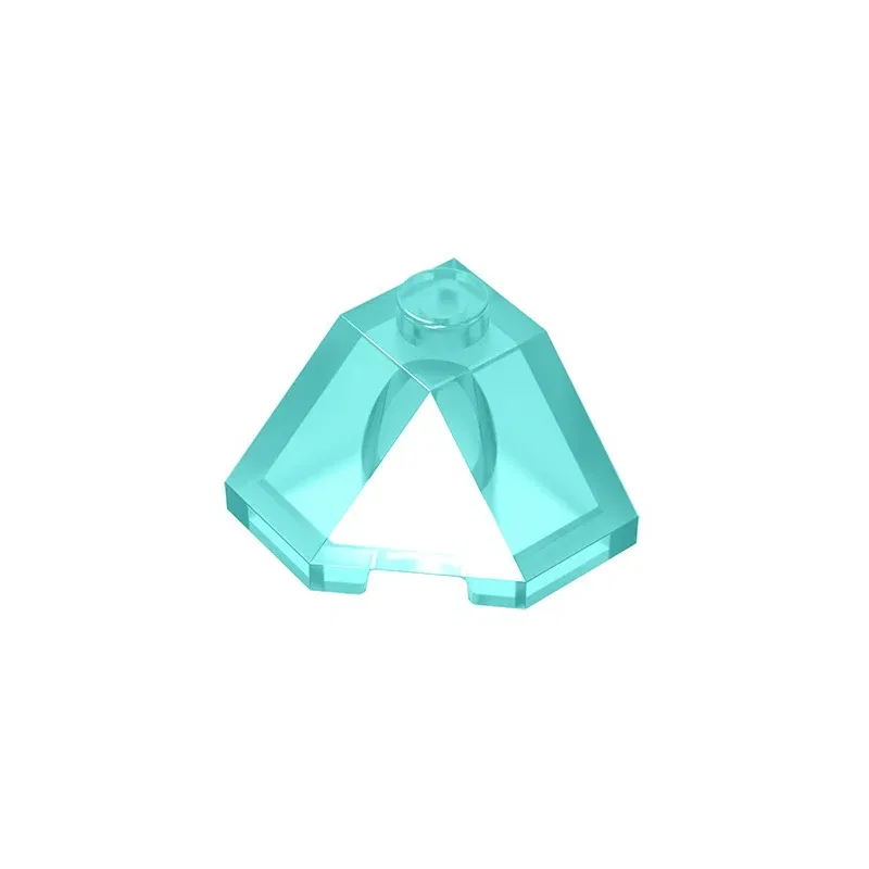 Color: Light  Blue - Gobricks GDS-802 ROOF TILE 2X2X1 45 DEGR.-BOT.45DEGR. compatible with lego 13548 children's DIY Educational Building Blocks Tech