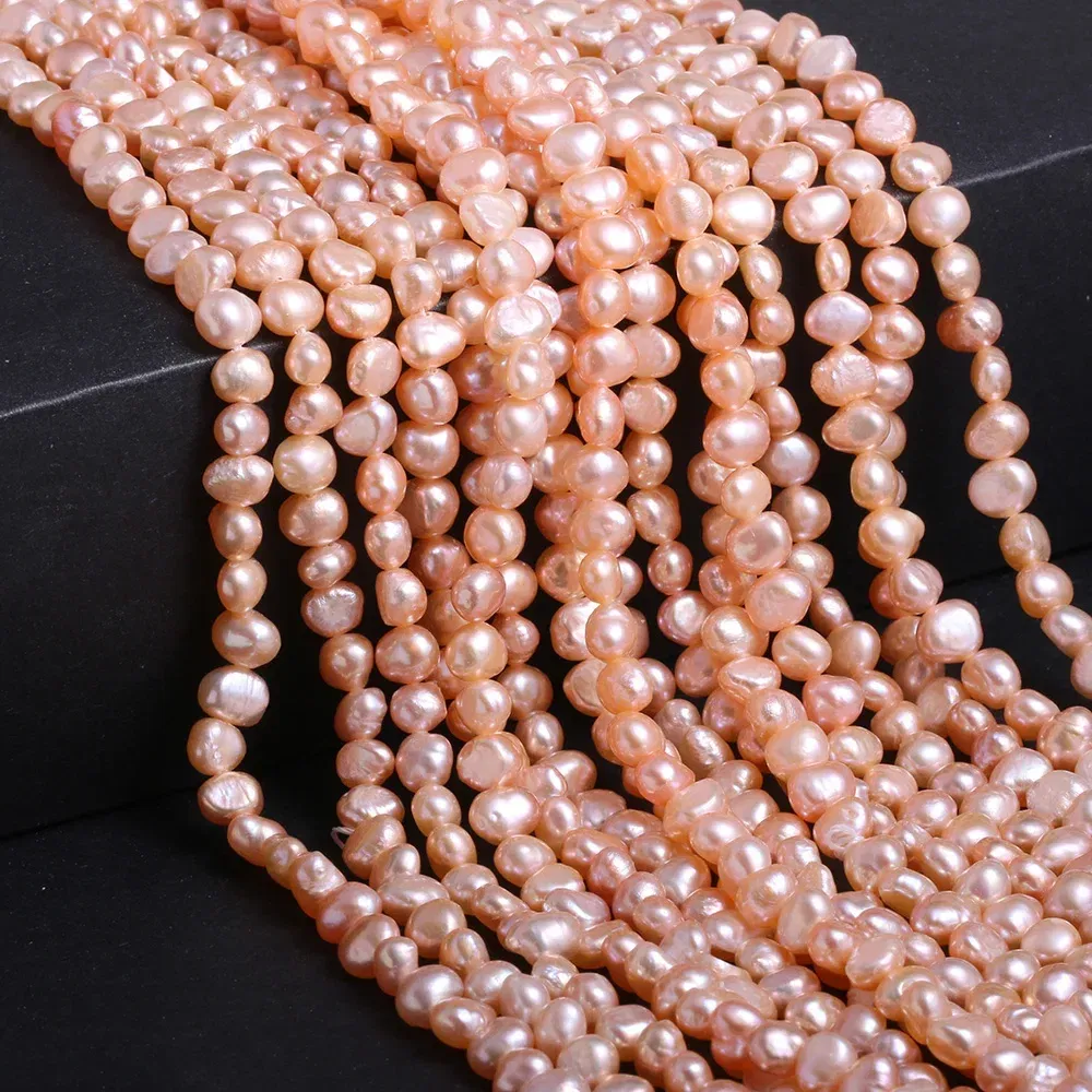 Color: Hot Pink, Item Diameter: 21mm - Natural Freshwater Pearl Baroque White pink Irregular Beads for Jewelry Making DIY Earrings Bracelet Necklace Accessories