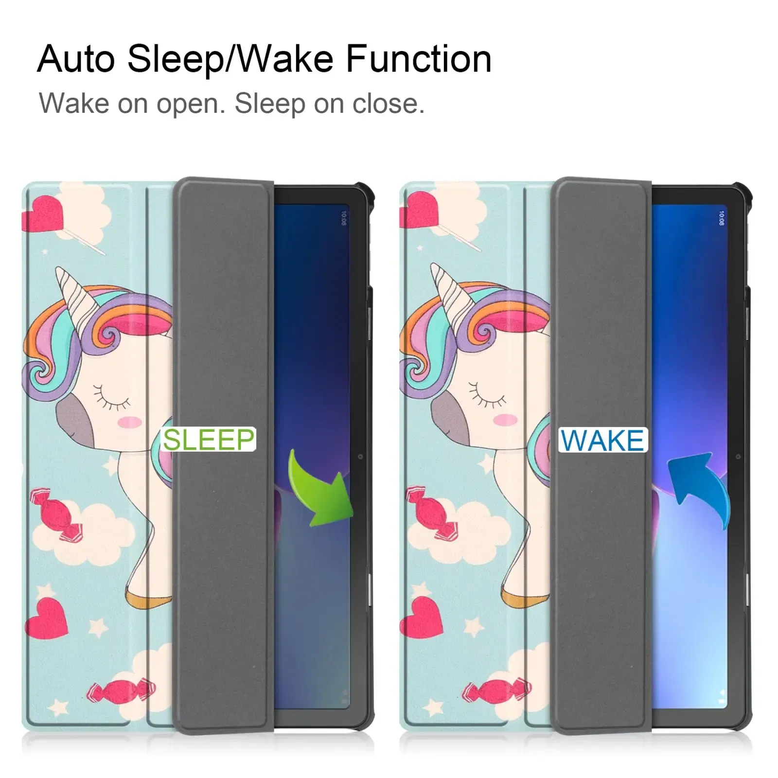 Color: PURPLE, Size: Thirteen, Ships From: CHINA - For Lenovo Tab M10 HD 2nd Gen Case TB-X306F X306X Tri-Fold Stand Wake/Sleep Magnetic Protective Shell  PU Leather Tablet Cover