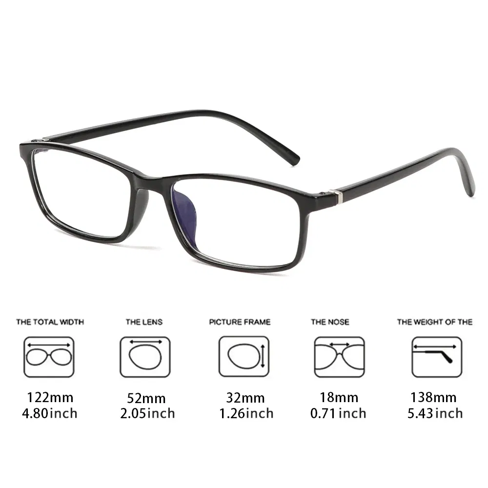 Frame Color: Gold - Anti Light Glasses Ray Blue Fashion Anti Blue Fatigue Protection Blocking Goggles Eye Square Radiation Computer Games Glasses