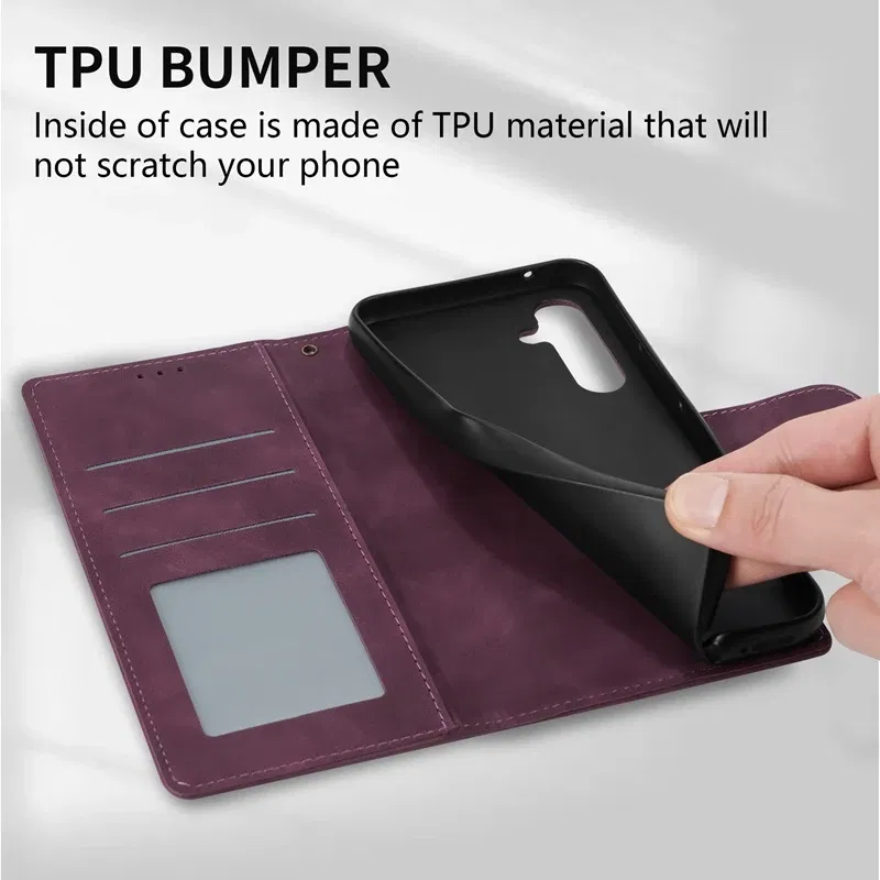 Color: Beige, Bundle: Case & Strap, Material: PU - Wallet Card Slot Holder Magnetic Flip Leather Case For Samsung Galaxy S23 Ultra S22 Plus S21 FE S20 A12 A13 A14 A34 A52 A53 A54