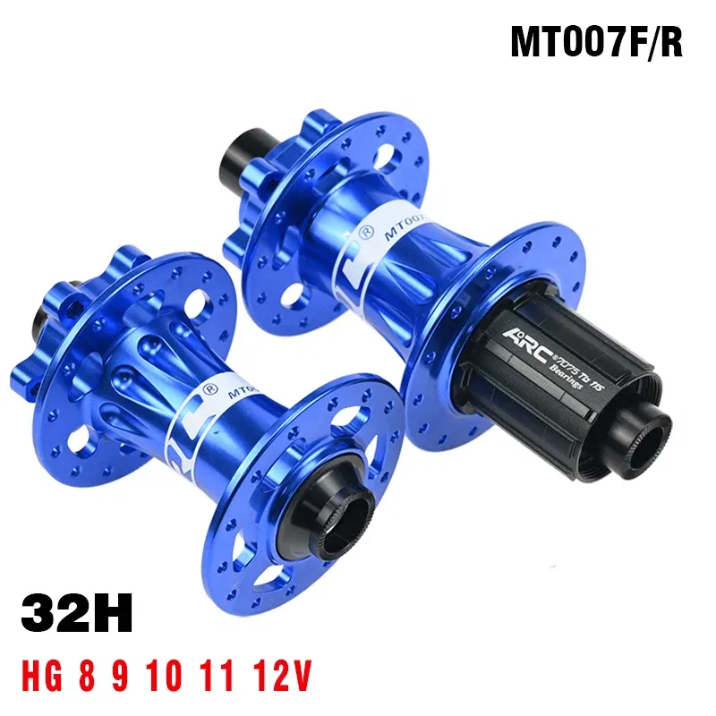 Color: Light Grey - ARC 32H Hub Mountain Bike Wheel Hub, Aluminum Alloy Front 9x100, 15x100, Rear 10x135, 12x142 Wheel Rim Hub, 4 Pawls, HG K7 12V