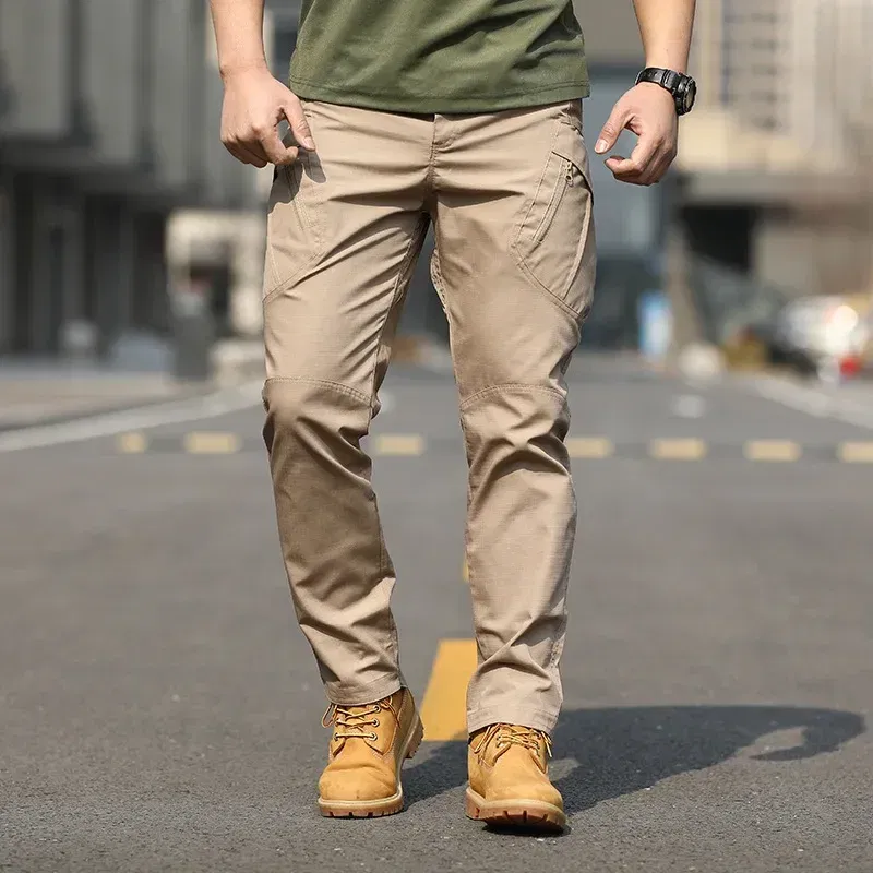 Color: Blue, Size: M - Archon X9 Tactical Pants Slim Fit Waterproof Camouflage Training Pants Spring Autumn Breathable Waterproof Overalls Loose Wear