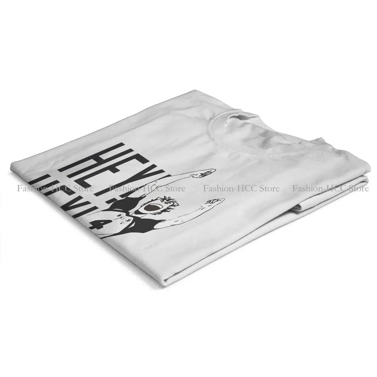 Color: black, Size: L - Haikyuu Cartoon Anime Polyester TShirts Bokuto Kotaro Hey Hey Hey Print Men's T Shirt New Trend Clothing