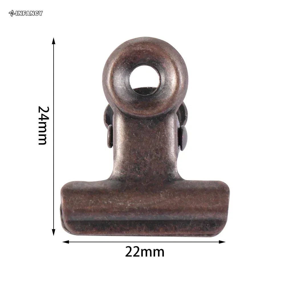 Color: Light Grey - 1PC Kitchen Food Sealing Bag Clips Stainless Steel Letter Paper Photo File Clamps School Office Calendar Binder Clip