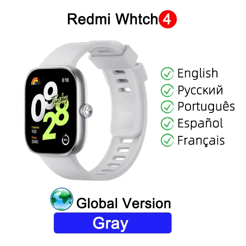 Color: Blue, Ships From: CHINA - New! Global Version Watch 4 Ultra Large 1.97'' AMOLED Display GPS GNSS Smartwatch Bluetooth Phone Call Smart Sleep Monitoring