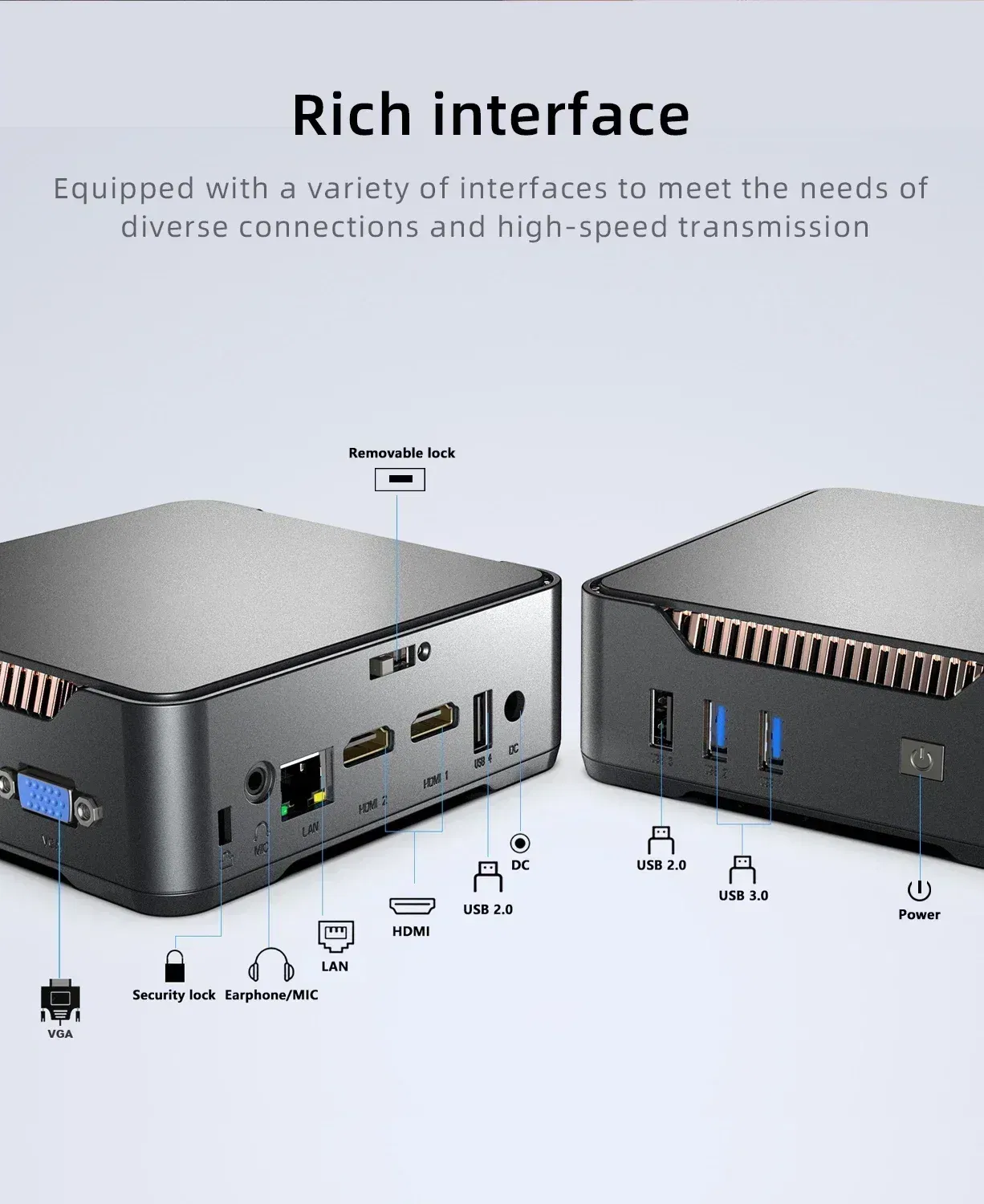 Color: LIGHT BLUE, Ships From: CHINA - Top GK3V GK3 Pro Alder Lake N100 Mini PC 8GB 256GB Windows 11 Pro 16GB 512GB WIFI5 BT4.2 Desktop Game Computer