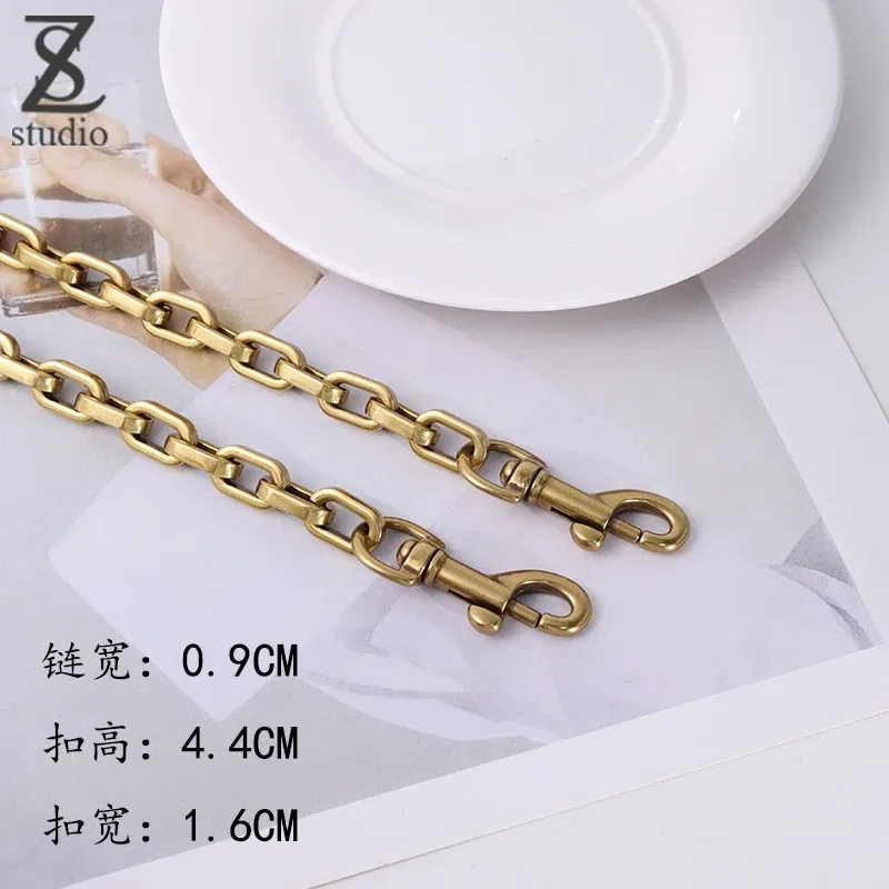 Color: Orange, Ships From: CHINA - Luxury Design   Saddle bag Luxury  Shoulder Straps replaces Cross-arm Shoulder Copper Color Lightweight Chain