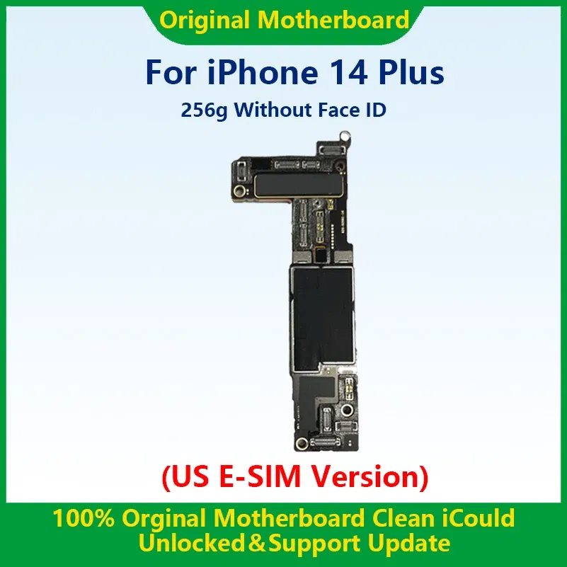 Color: Beige, Ships From: CHINA - Top 100%Working Fully Tested Mainboard For iPhone 14 Pro Max Unlocked Motherboard With Face ID Cleaned iCloud US E-SIM Version