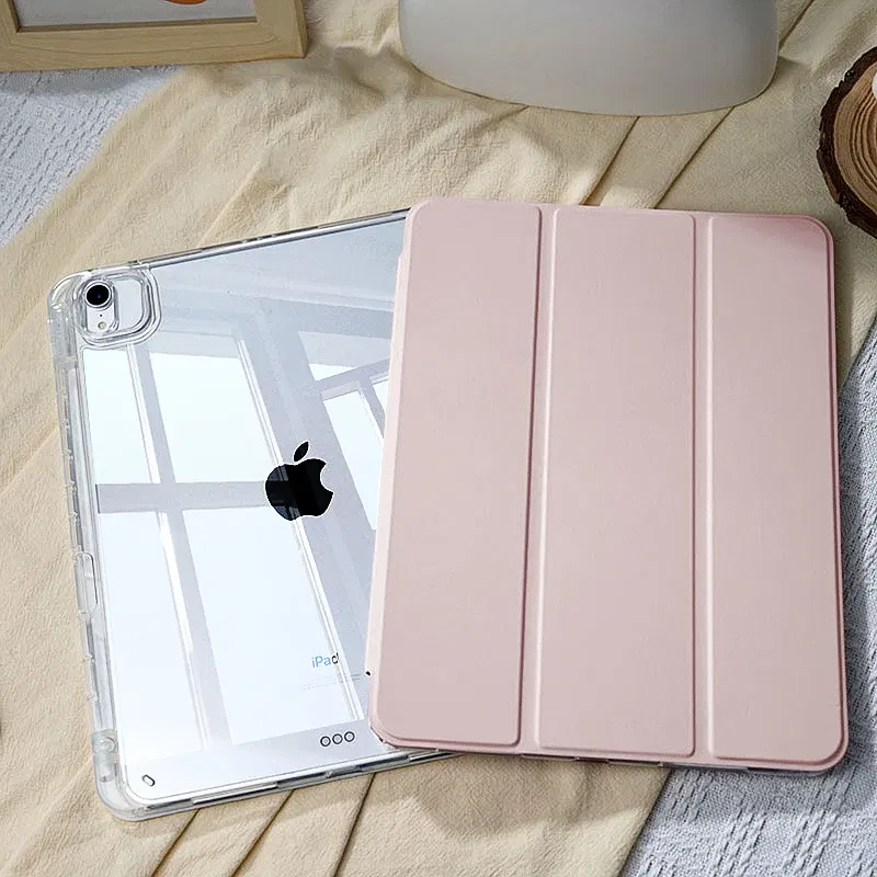 Color: Pink, Size: iPad pro 12.9 - For 2025 iPad Air 11 Case iPad 10th Generation  11th A16  9th  Cover Gen  iPad Pro11 4 5 10.9in 12.9 M2 M3 M4 Pencil Holder Case
