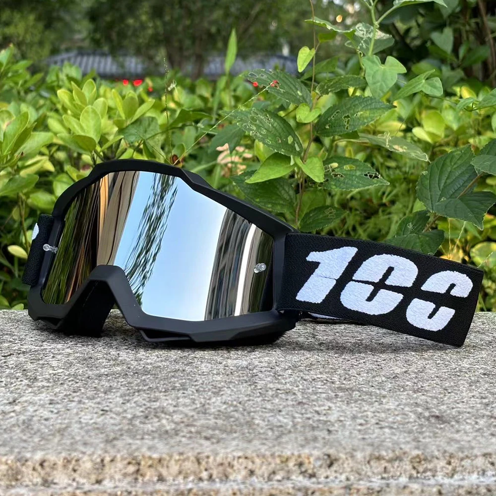 Color: WHITE - MX Motorcycle Goggles Motocross Glasses Off-road Sunglasses For Man MTB ATV Mask Windproof Protection Cycling Racing Goggles