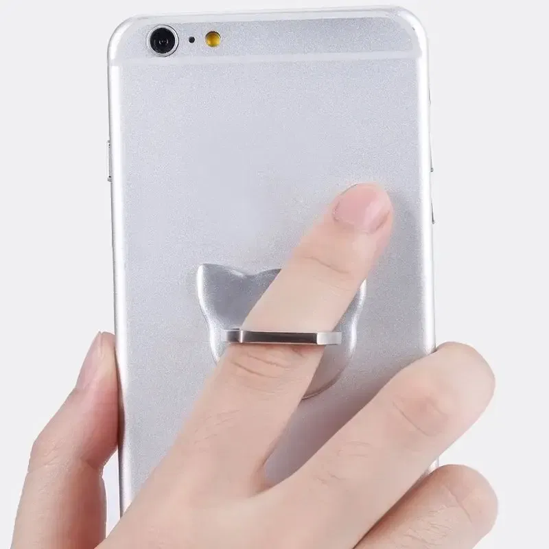 Color: black, Ships From: CHINA - Cat Finger Ring Mobile Phone Holder 360 Degree Rotating  Socket Round Smartphone Cell Car Mount Stand Support Accessories