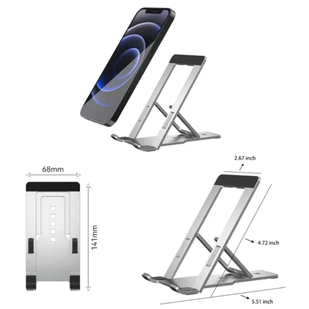Portable Lazy Tablet Holder Foldable Creative Desktop Aluminium Phone Holder