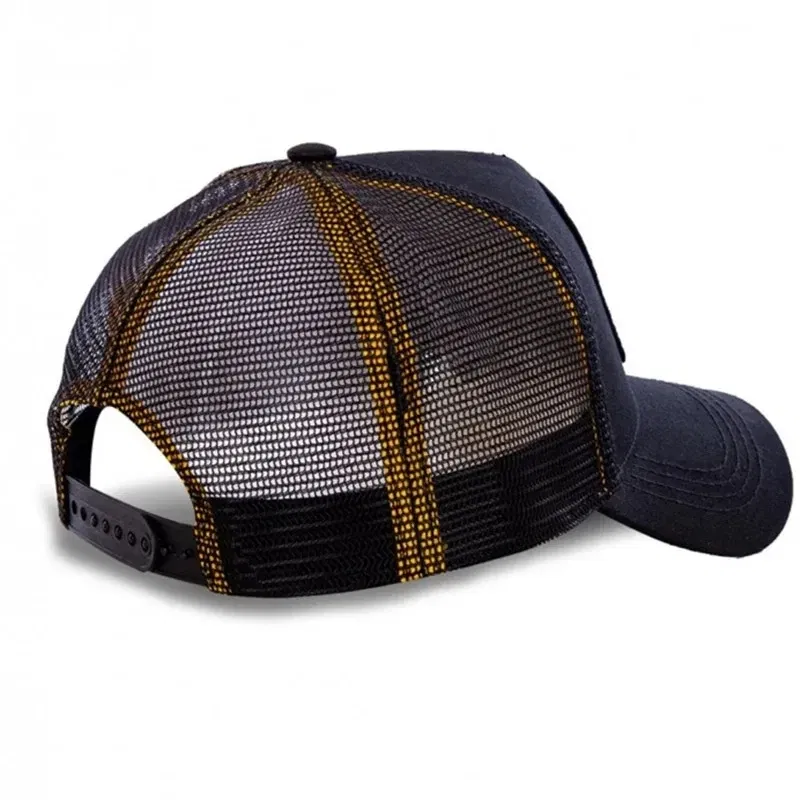 Color: Lemon yellow, Size: Adjustable - Hot Sale Unisex Anime Cartoon Cap High Quality Patch Draw Baseball Cap Men Trucker Hat