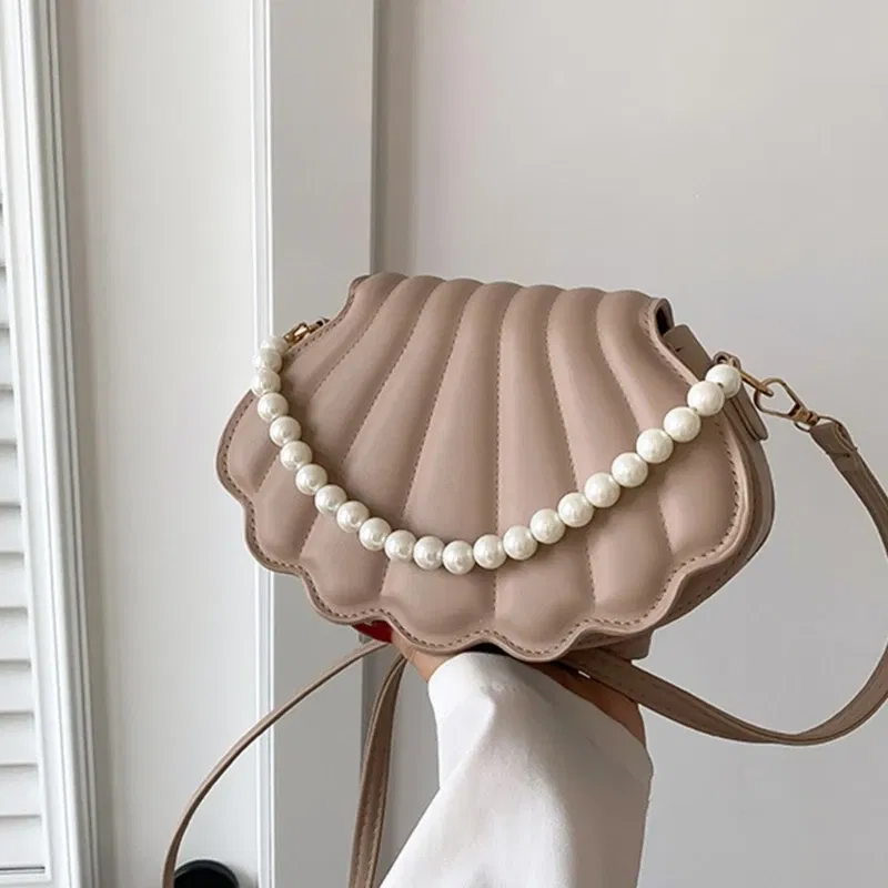 Color: black - All-matching Bag for Women Shoulder Bag Ladies Pearl Chain Handbag Evening Bags Fashion Crossbody Bag
