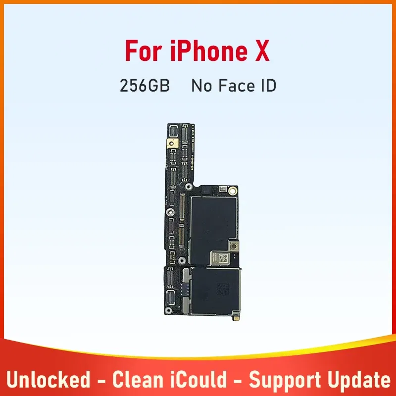 Color: Silver, Ships From: CHINA - Top Tested Motherboard for iPhone X XR XS Max 64g 128g 256g Unlocked Mainboard With Face ID Cleaned Logic Board